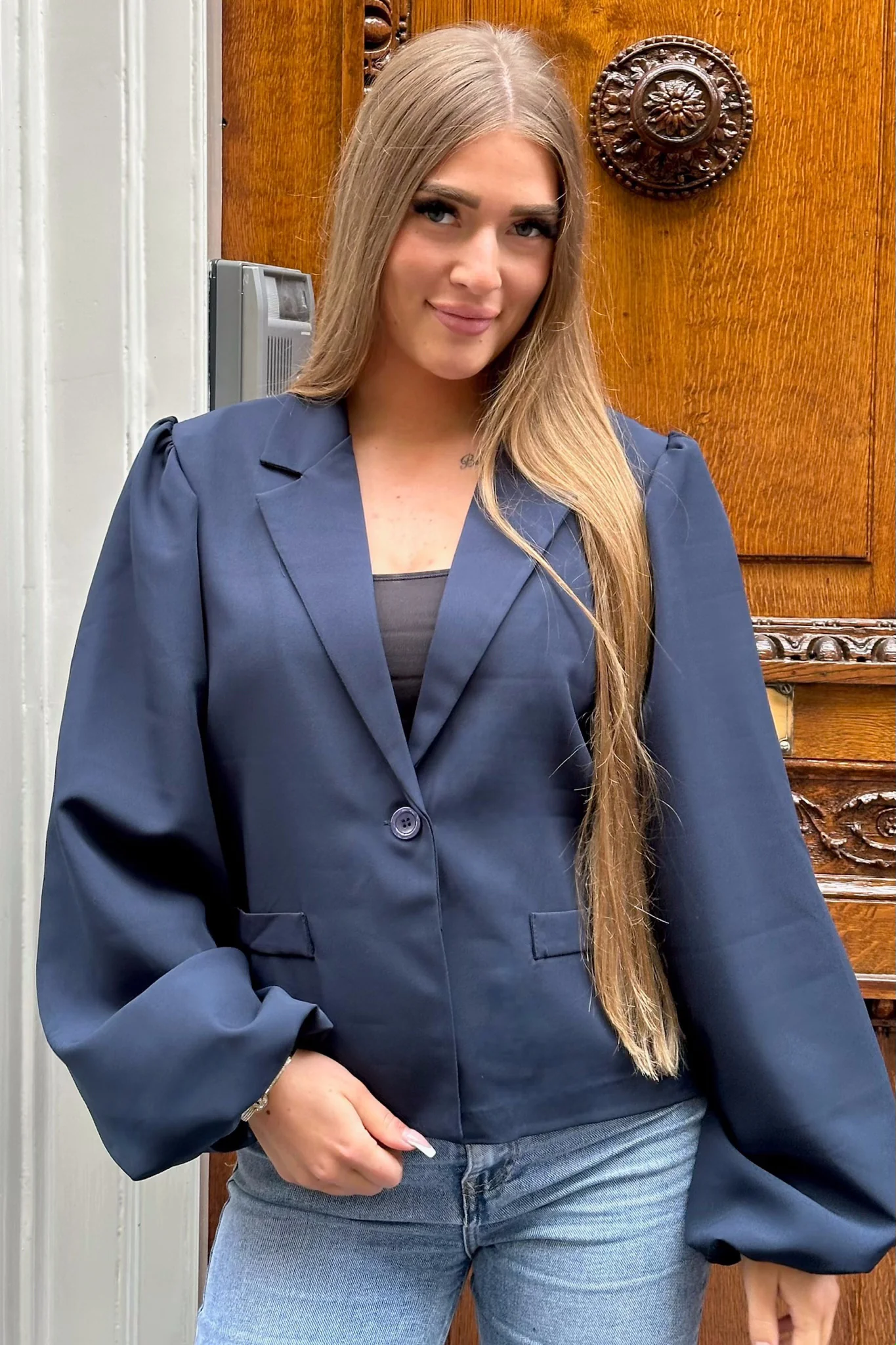 Claire Blazer - Navy - Image 3