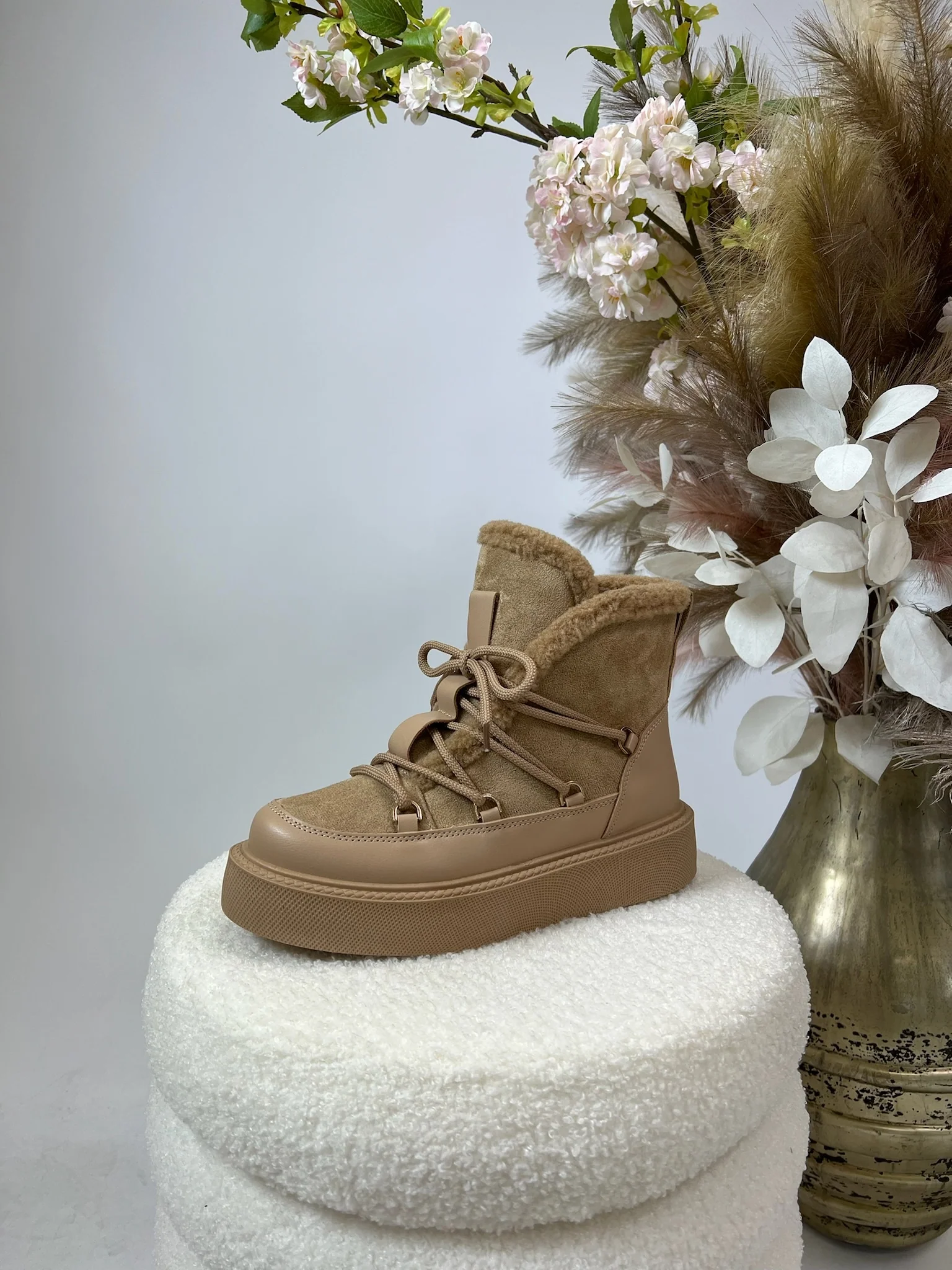 Comfy Winter Boots - Camel - Image 3