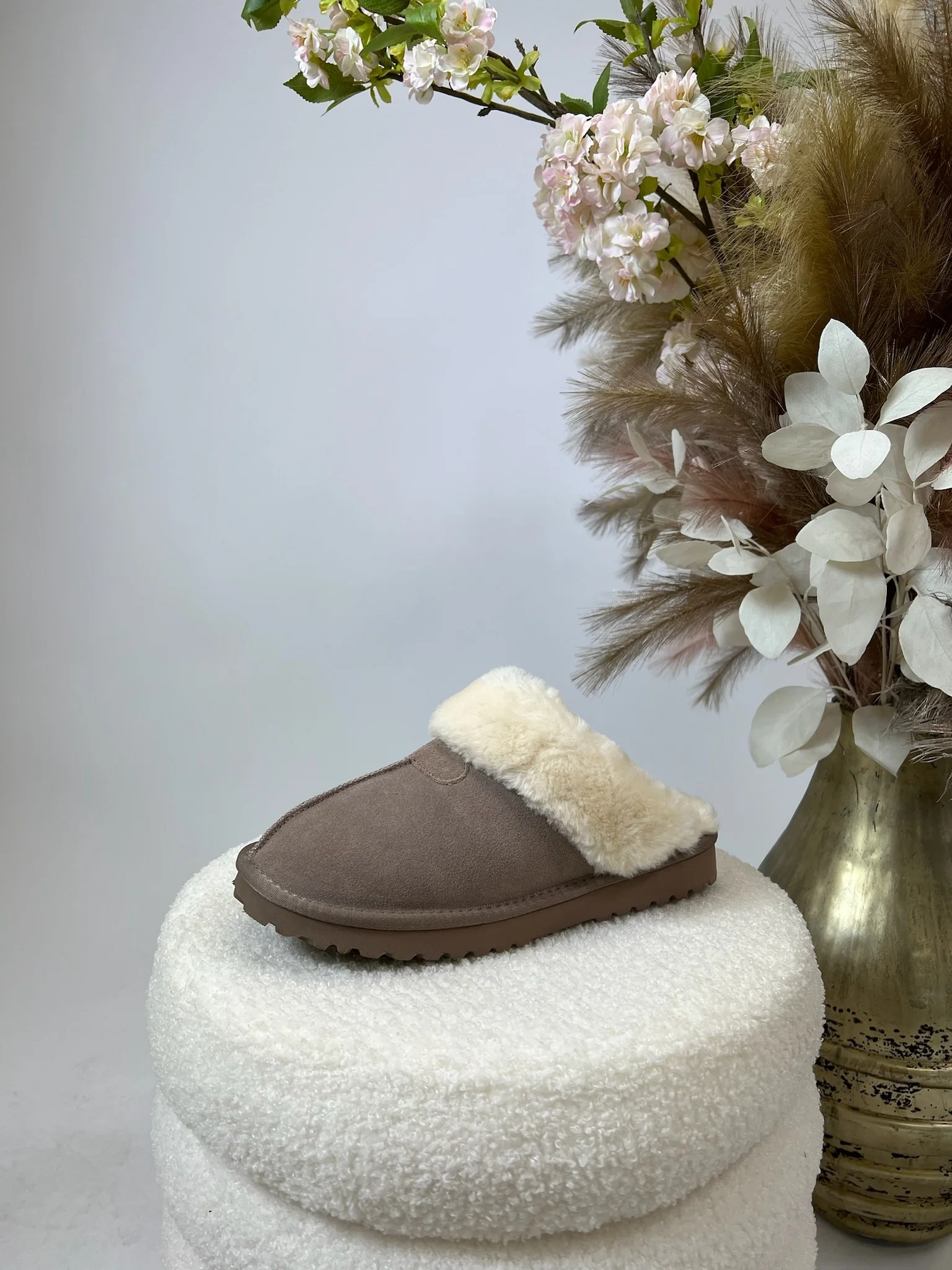 Comfy Winter Pantoffels - Taupe - Image 4