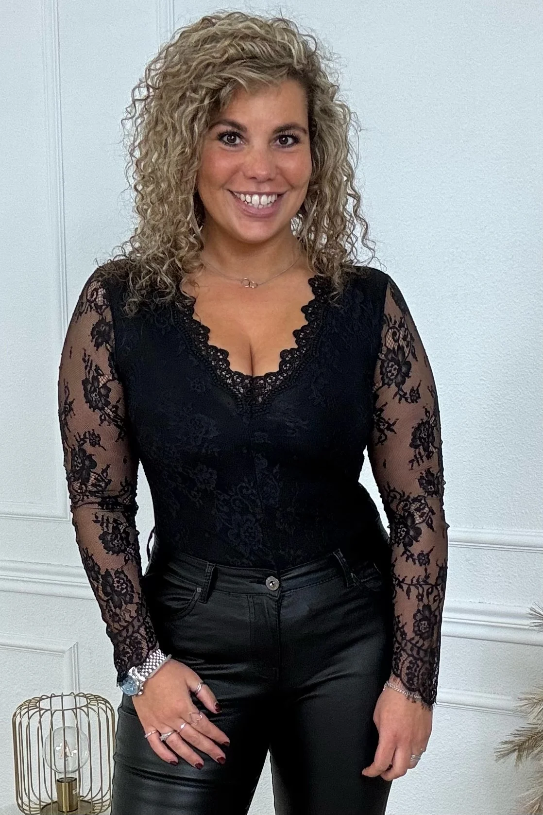 Perfect Lace Body - Black - Image 5