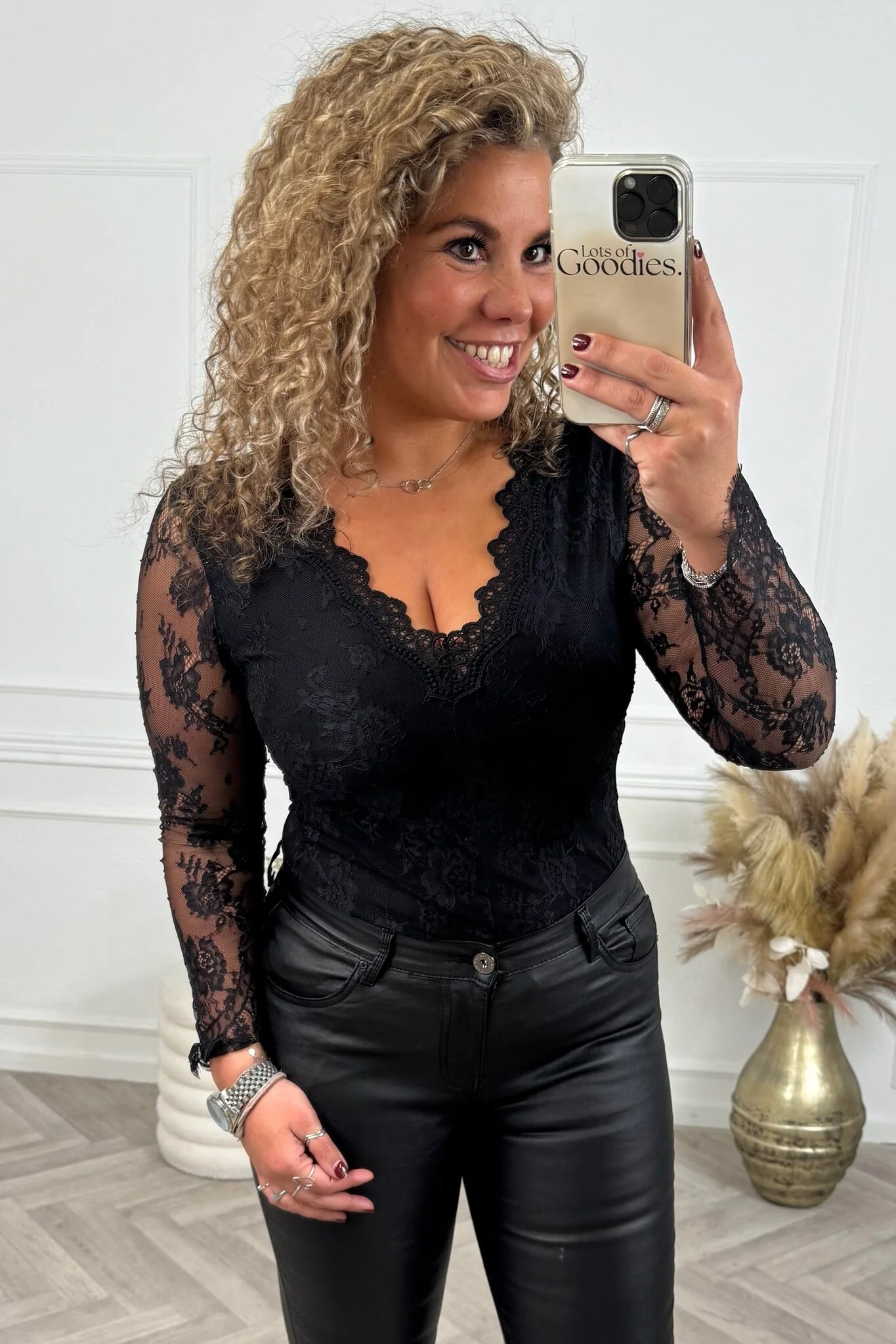 Perfect Lace Body - Black - Image 7