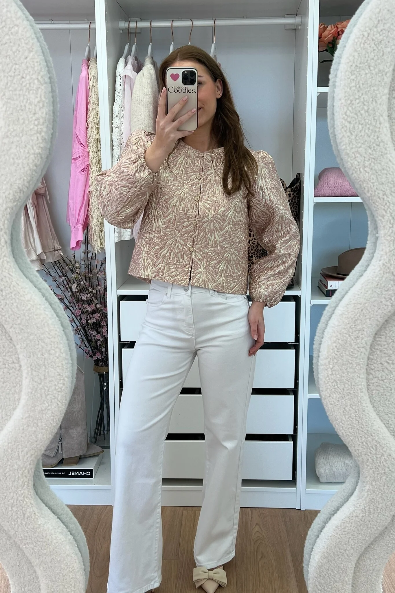 Dana Flower Blouse - Pink - Image 3