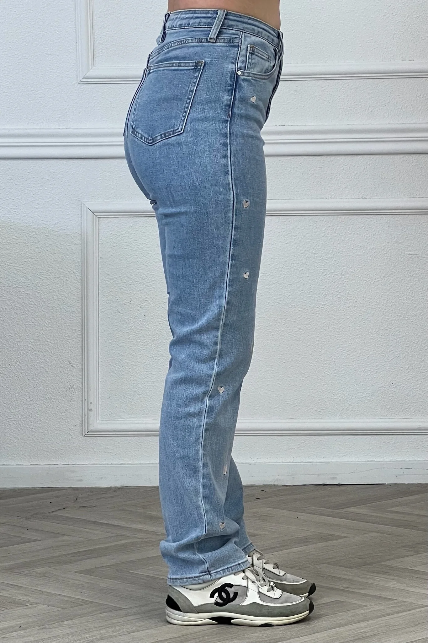 Heart Jeans - Light Blue/ White - Image 3