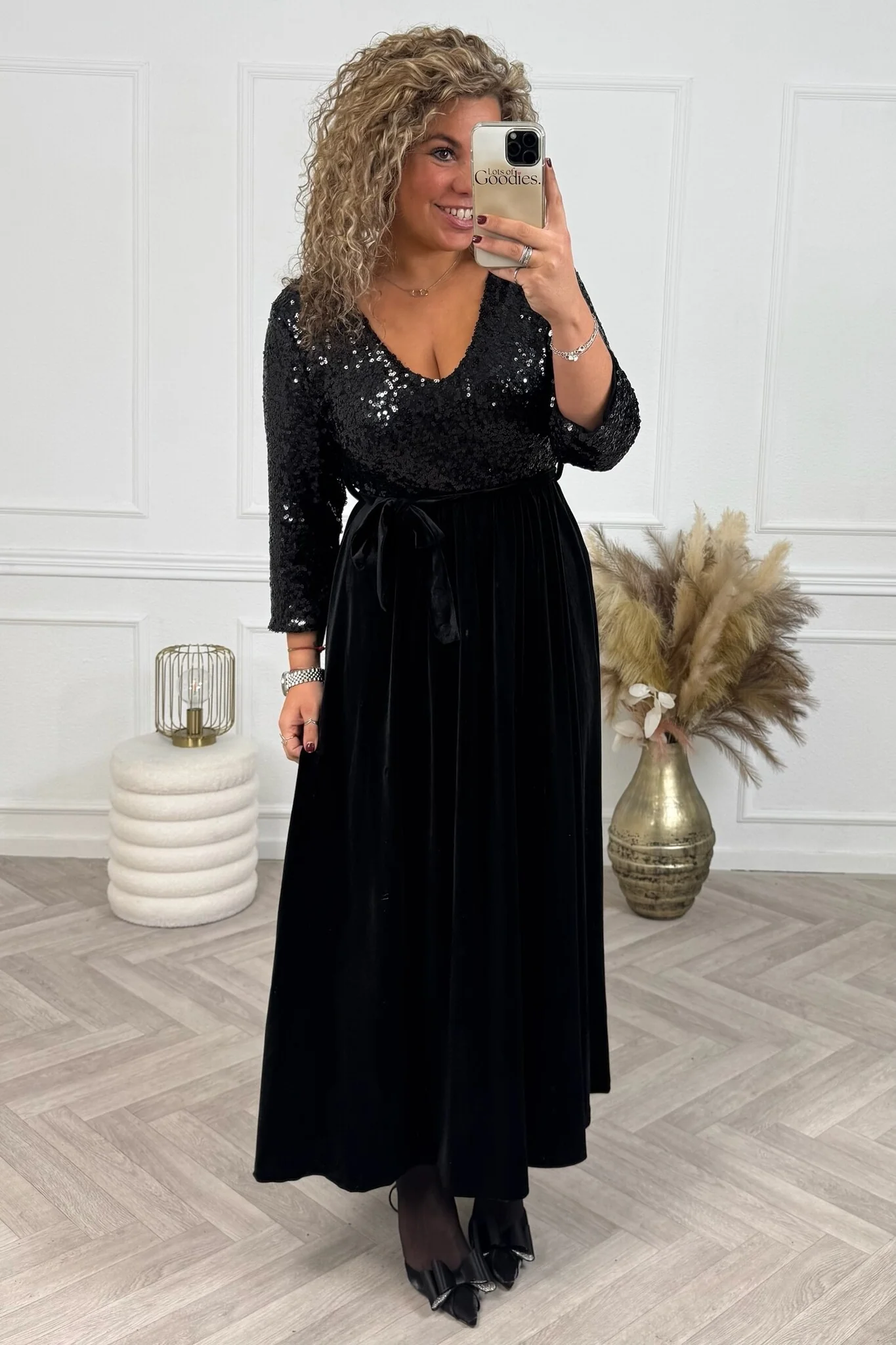 Maxi Glamour Dress - Black - Image 3