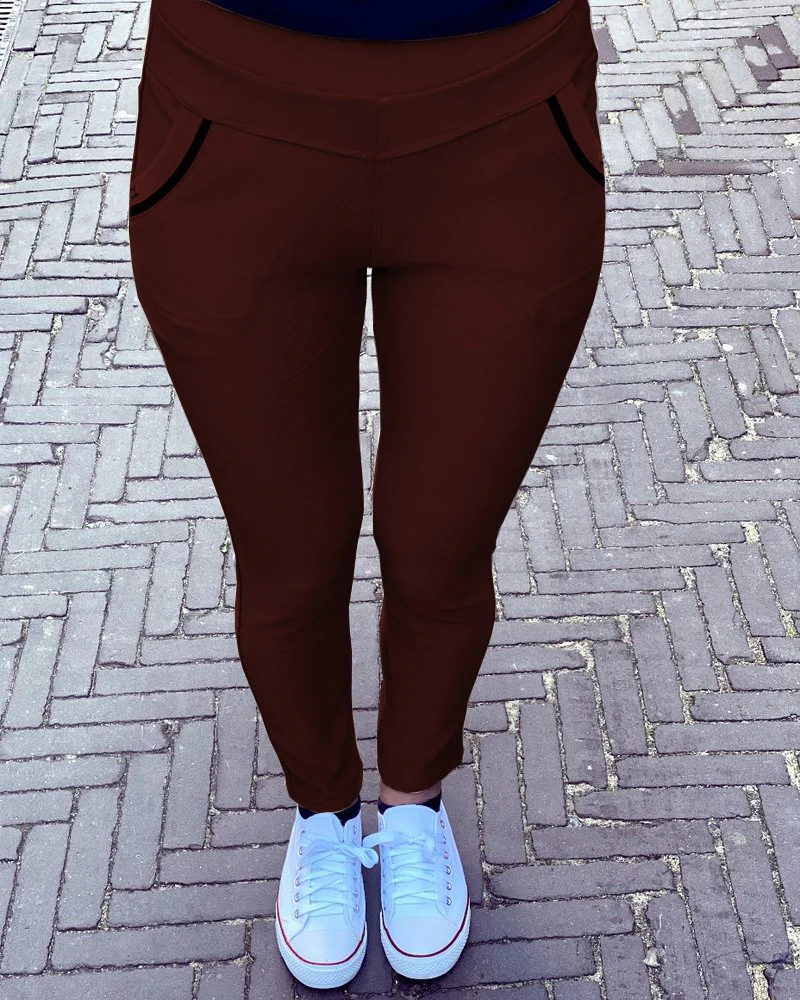 Nikki Pants - Burgundy - Image 8