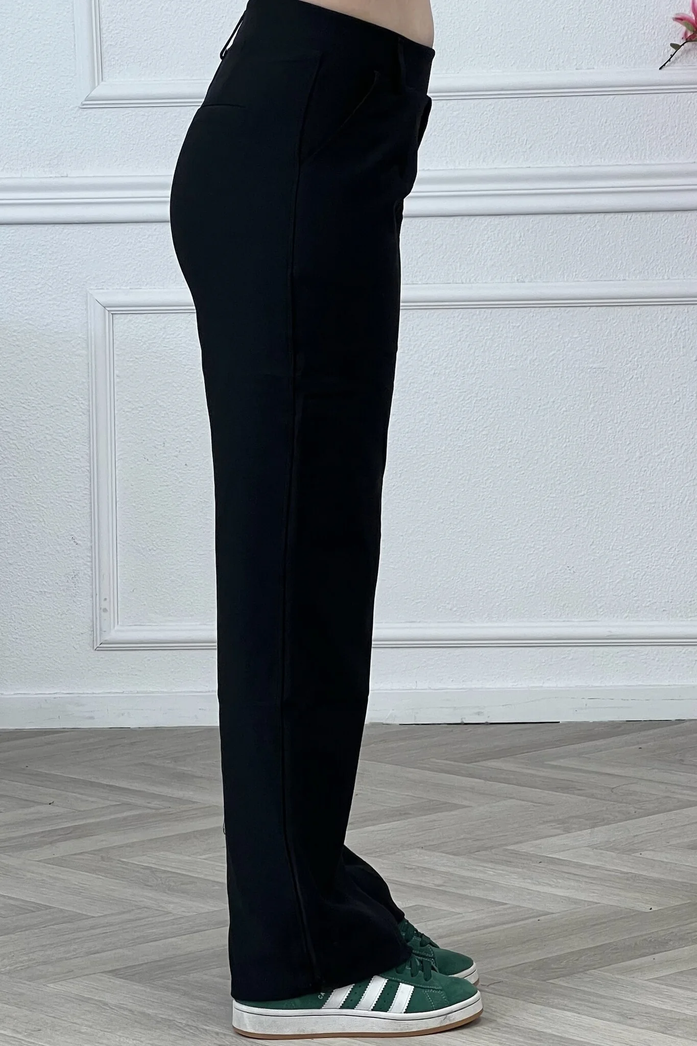 Nikki Wide Leg Pants - Black - Image 3
