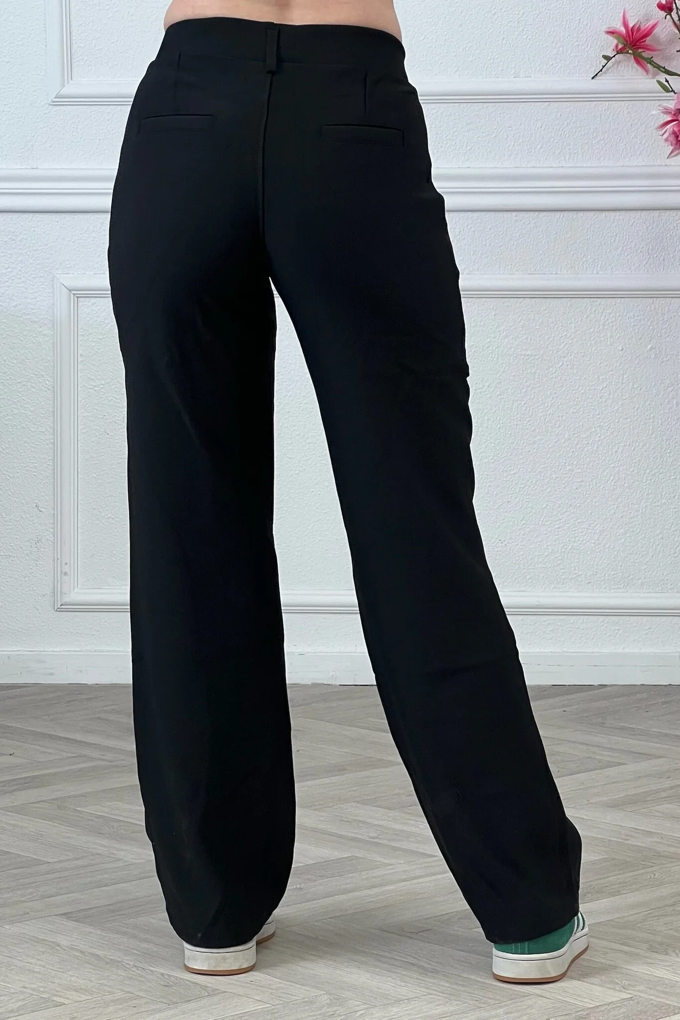 Nikki Wide Leg Pants - Black - Image 4