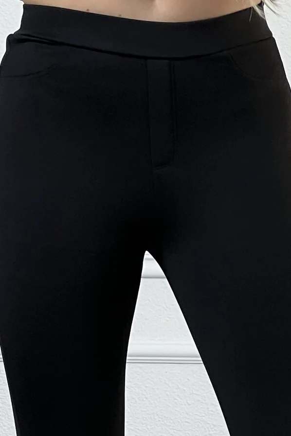 Pocket Fleece Legging - Black - Image 10
