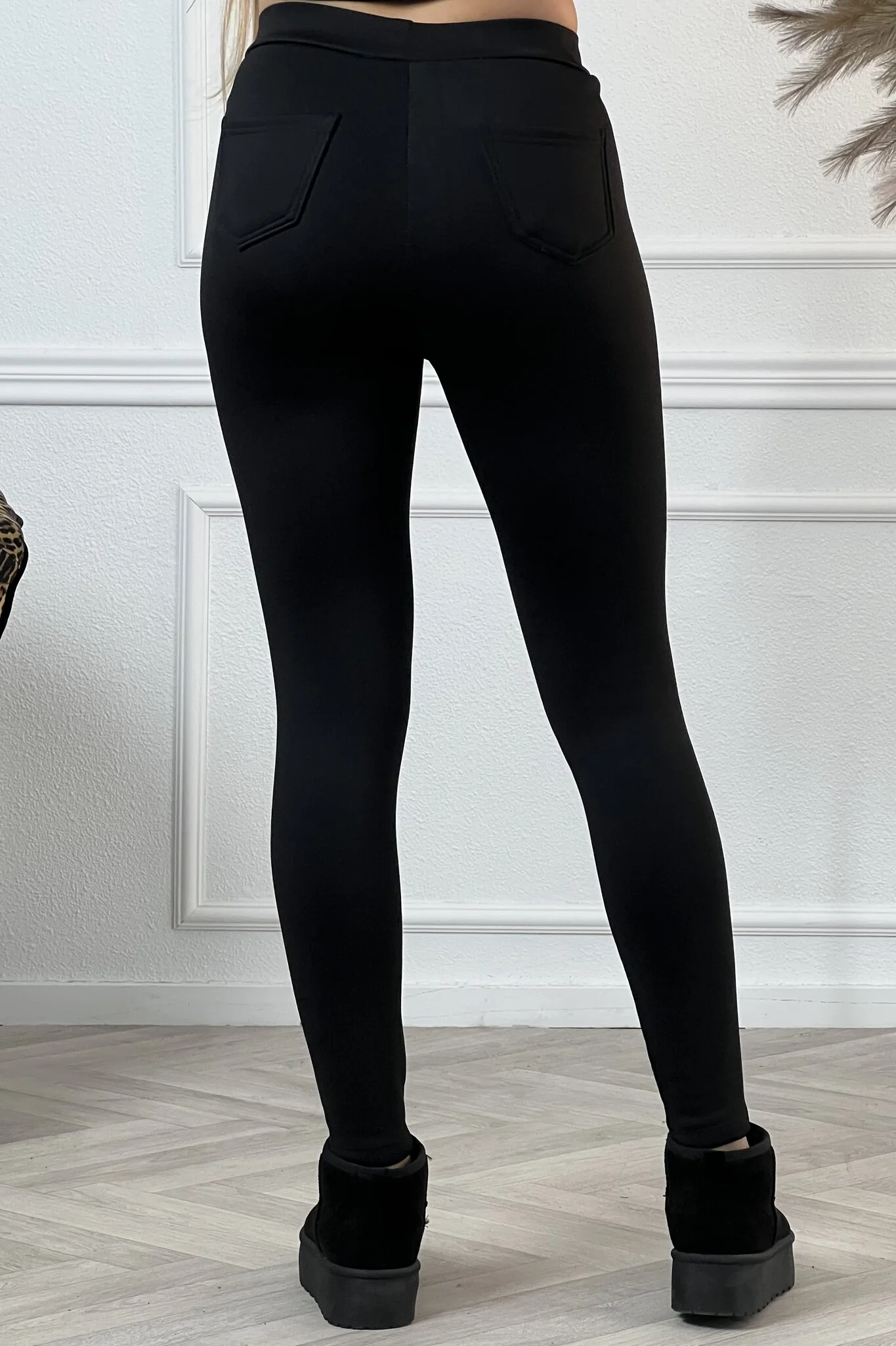 Pocket Fleece Legging - Black - Image 6