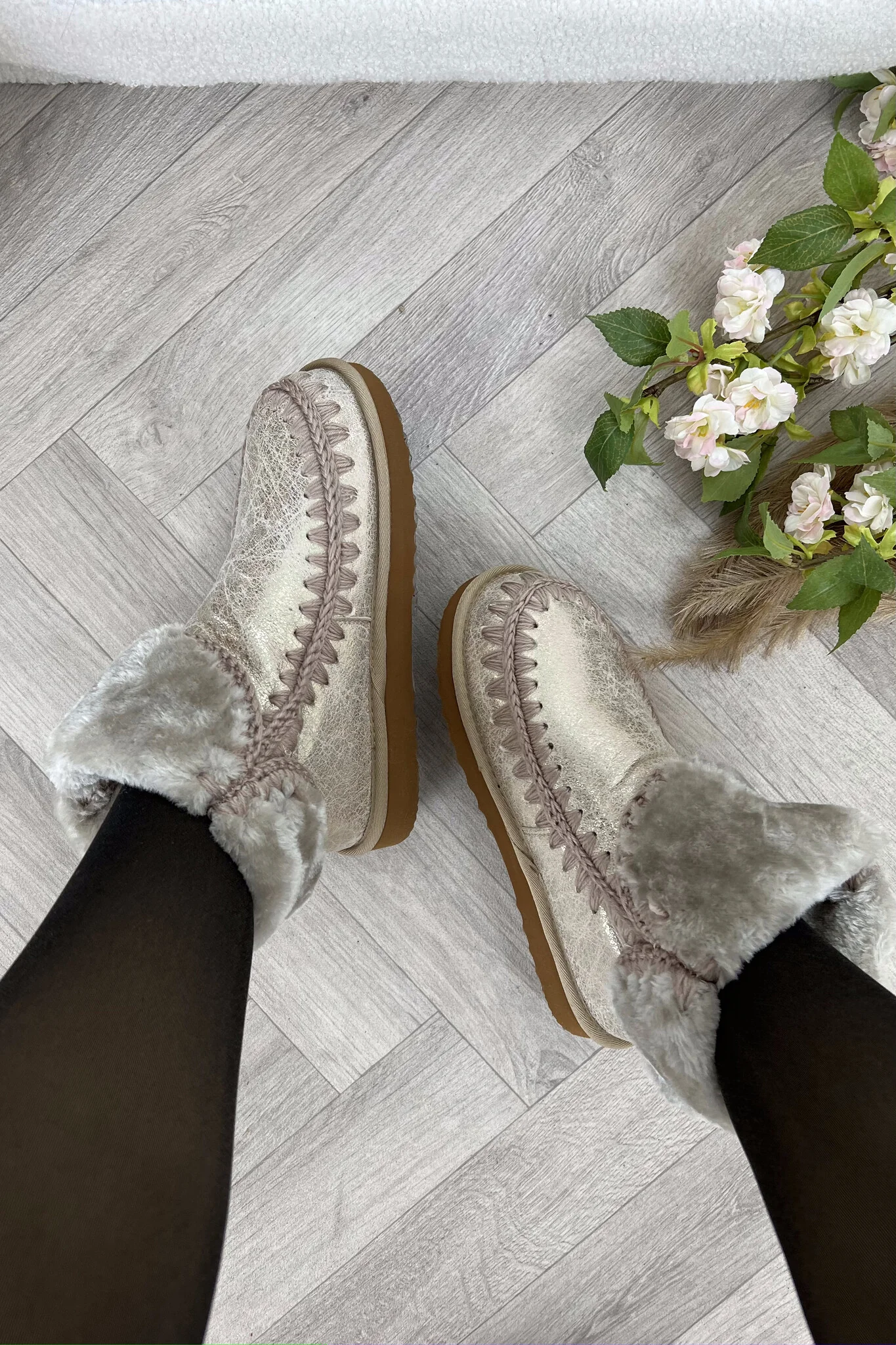 Shimmer Boots - Gold - Image 3