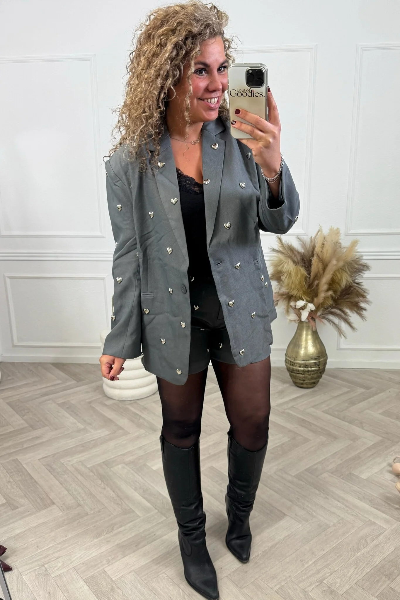 Silver Heart Blazer - Grey - Image 4