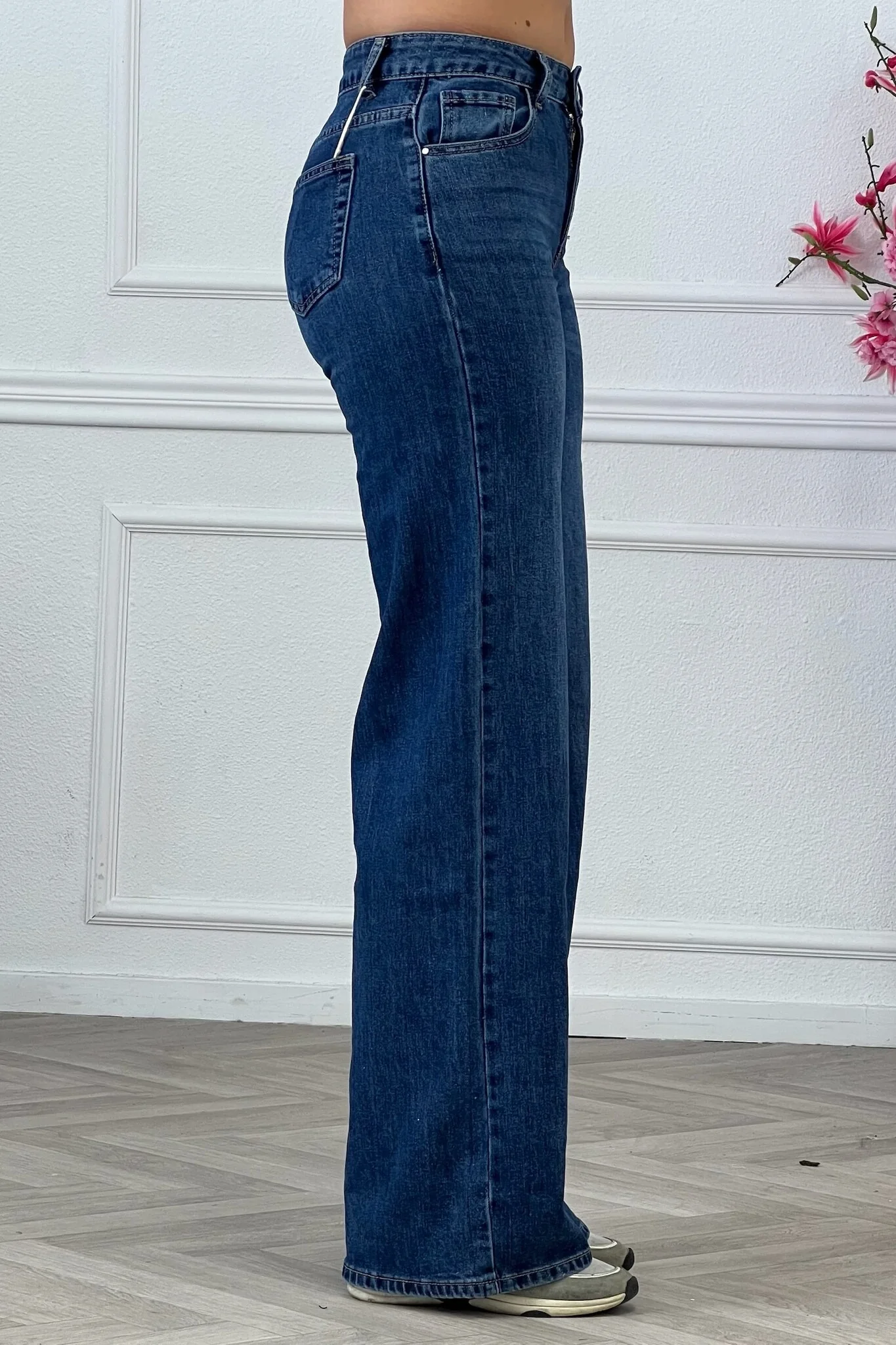 Tall Straight Leg Jeans - Dark Blue - Image 3
