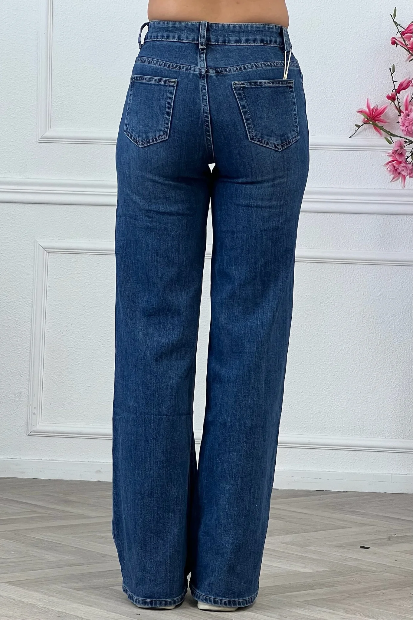 Tall Straight Leg Jeans - Dark Blue - Image 4