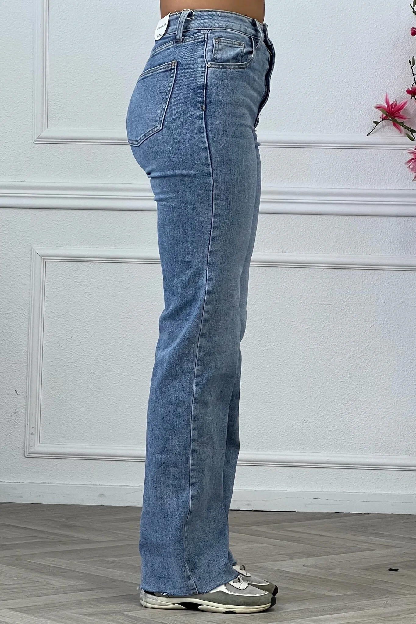 Tall Straight Leg Jeans - Light Blue - Image 4