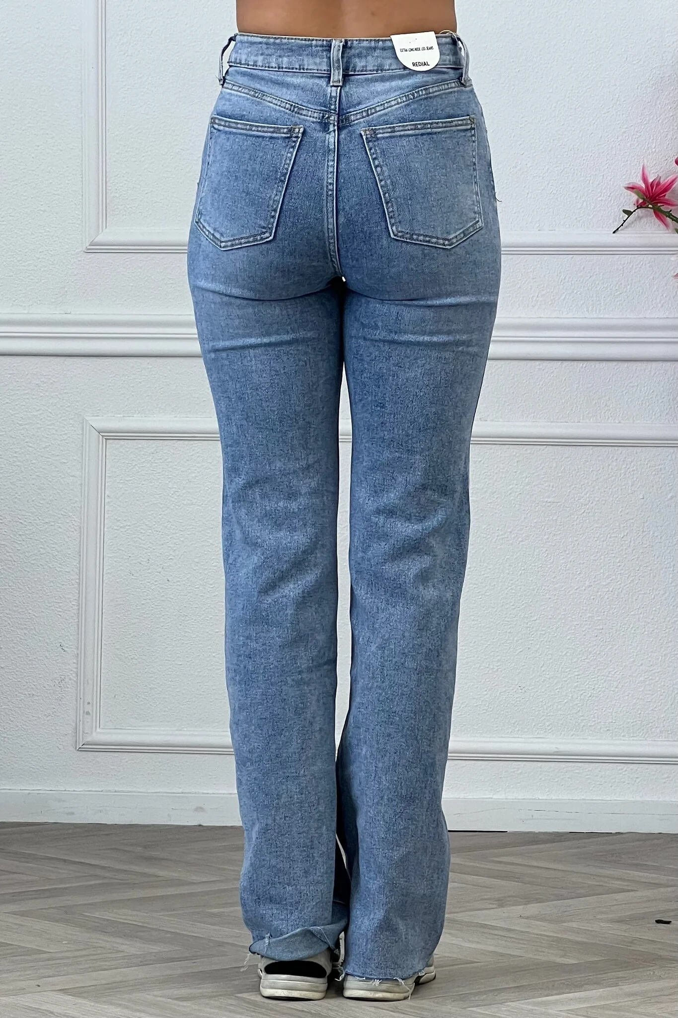 Tall Straight Leg Jeans - Light Blue - Image 5