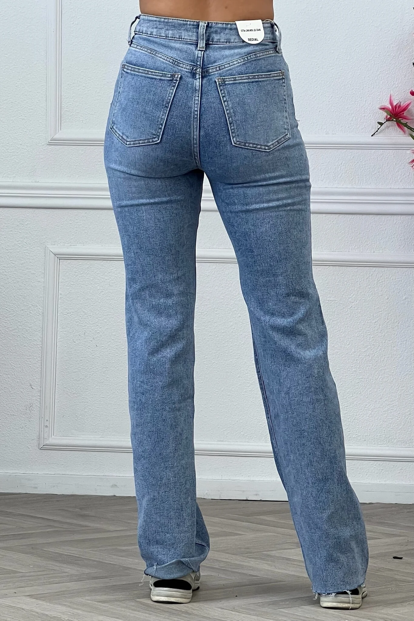 Tall Straight Leg Jeans - Light Blue - Image 6